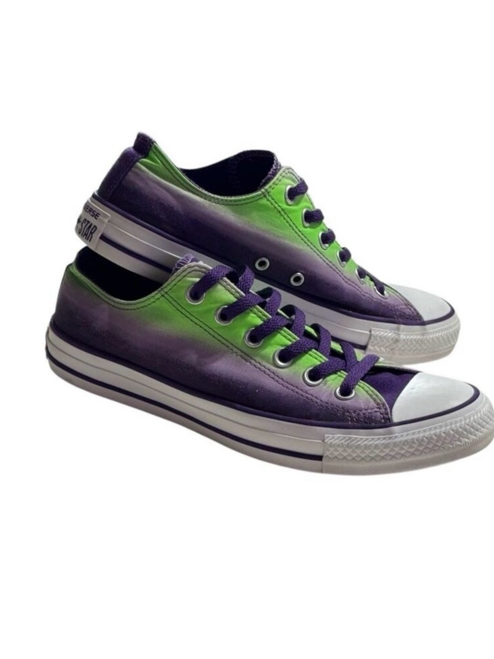 Converse 141295f converse ct ox mid unisex Men’s 7/ Women’s 9 Ombre Green Purple